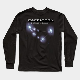 Capricorn Zodiac sign- astronomical sign - Horoscope Long Sleeve T-Shirt